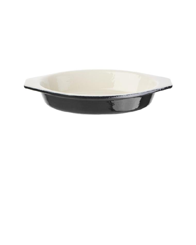 Plat à gratin - 0,65 Litre - Noir - H 4 x 14 x 19,5 CM - Fonte - Vogue - U563