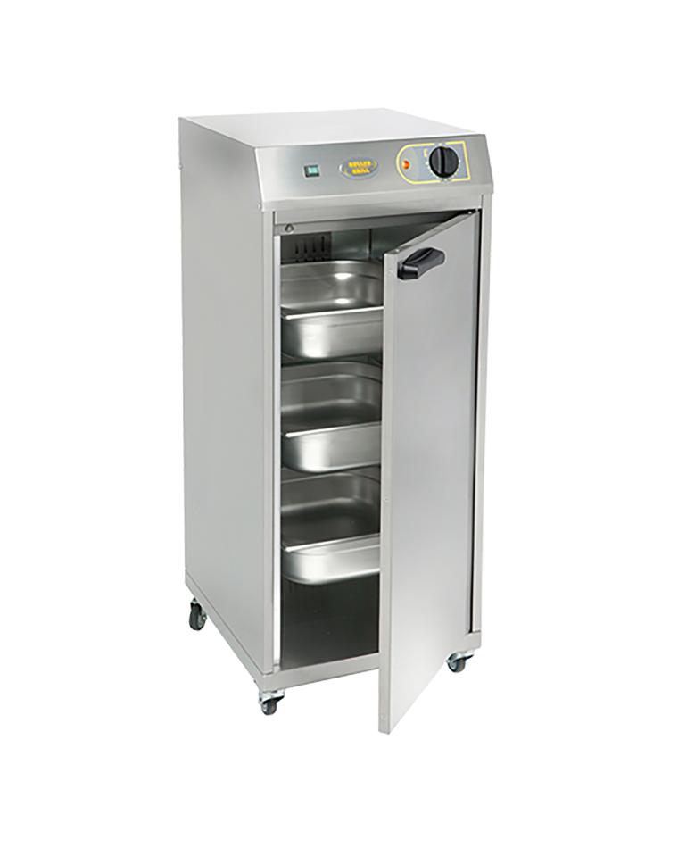 Armoire chauffante - H 92,5 x 42,5 x 46 CM - 30 KG - 220 - 240 V - 1500 W - Inox - +0°C / +130°C - Roller Grill - 304080