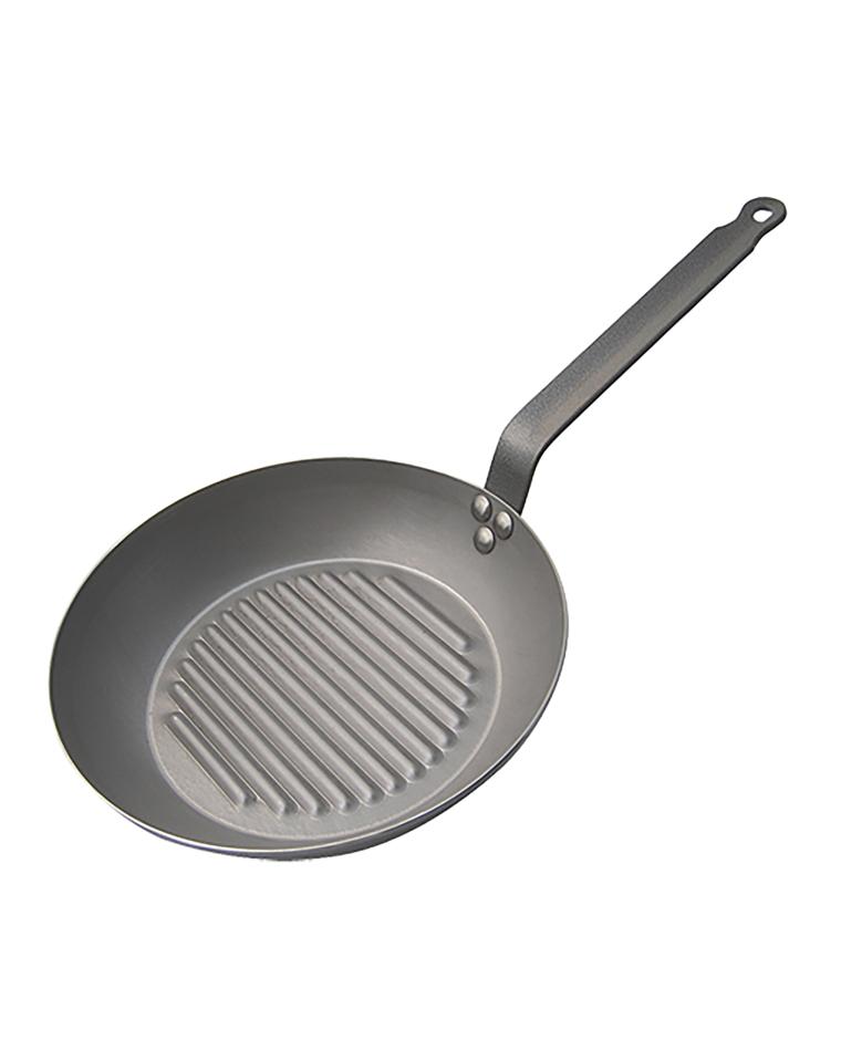 Poêle à griller - H 4,5 CM - 1,74 KG - Ø28,5 CM - Tôle d'acier - Acheteur - 001072