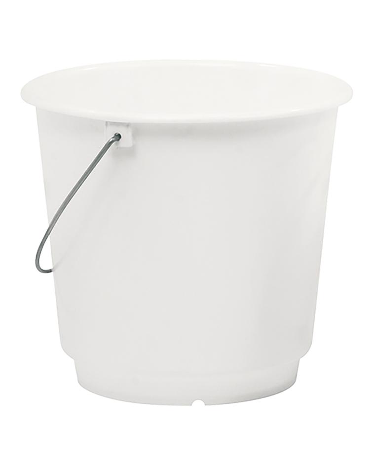 Seau - H 26,2 CM - 0,383 KG - Ø29 CM - Polypropylène - Blanc - 10 Litres - Denox - 600020