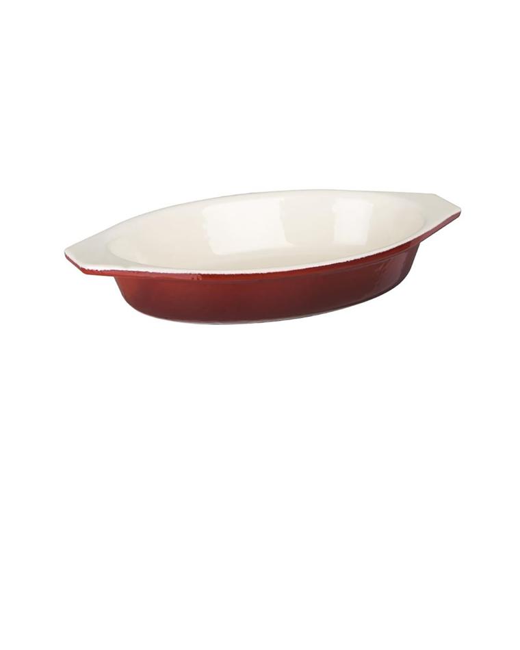 Bol en granit - 0,65 Litre - Rouge - H 4 x 14 x 19,5 CM - Fonte - Vogue - GH317