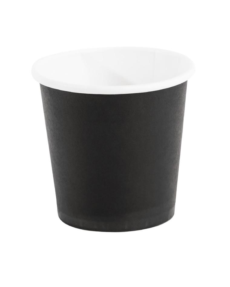 Gobelets expresso jetables - 12 CL - 1000 pièces - Noir - Ø 6,2 x H 6 CM - Carton - Fiesta - GF018