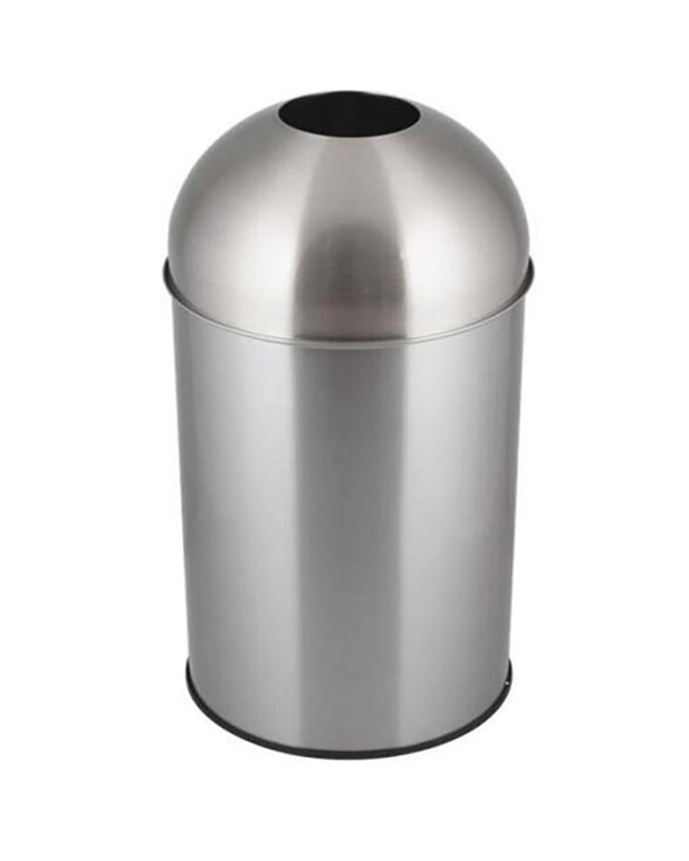 Poubelle - 50 Litres - Inox - Ø35 CM - Promoline