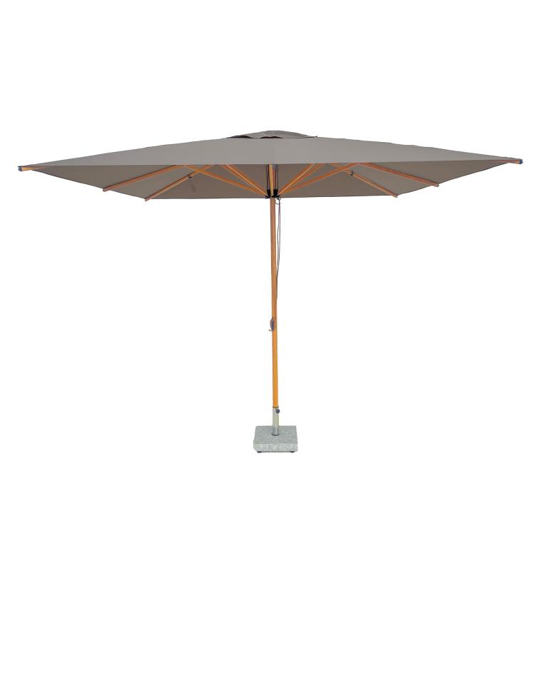 Parasol traiteur - Luna carré - 300 x 300 CM - Taupe - Promoline