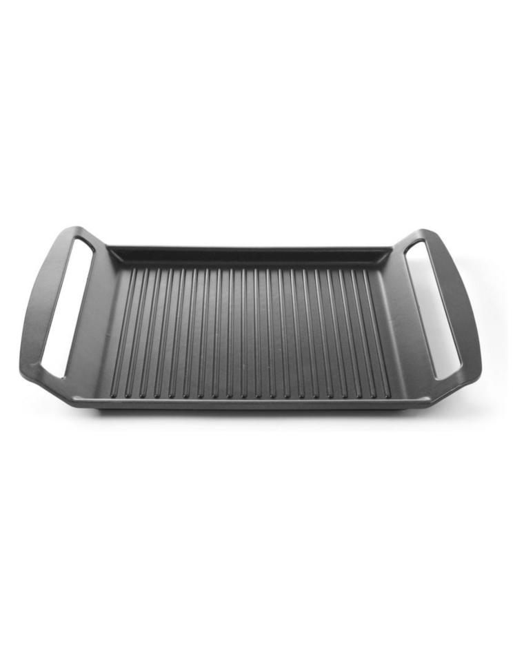 Plaque grill pour plaques à induction - Aluminium - H 3,5 X 26 X 39 CM - Hendi - 629130