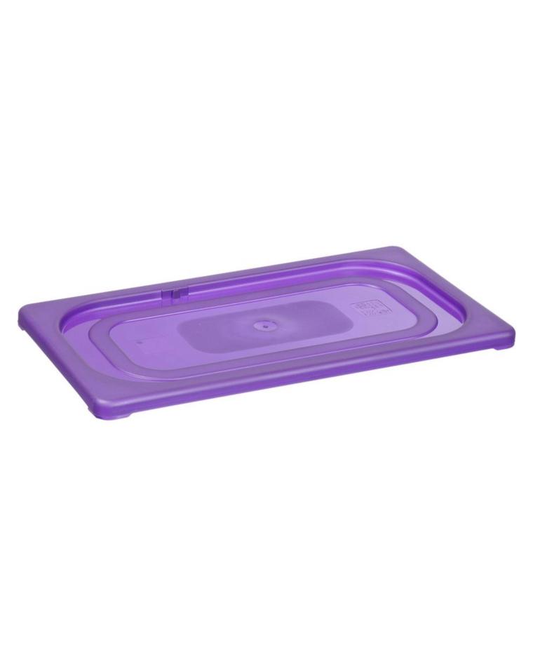 Couvercle Gastronorm - 1/6 GN - Polypropylène - Transparent/Violet - Hendi - 881743