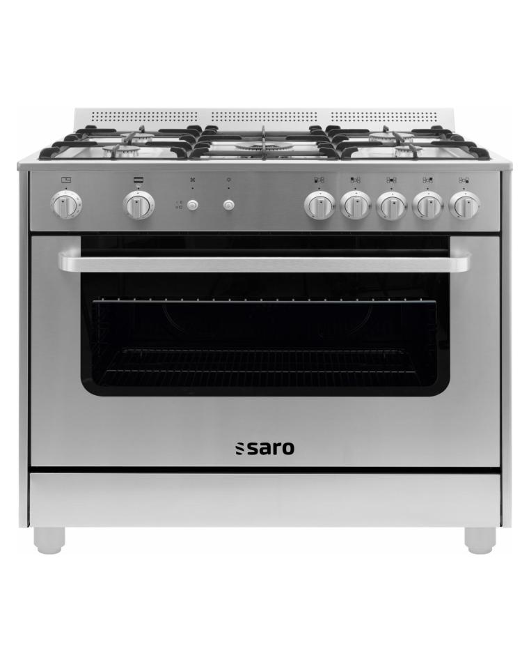 Gasfornuis - Gasoven - RVS - 230V - H 85 x B 90 x D 60 CM - Saro - 331-1165NL