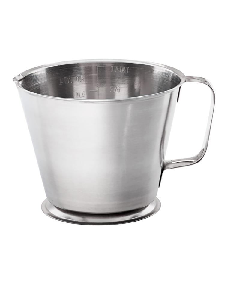 Gobelet doseur - 0,5 litre - inox - Promoline