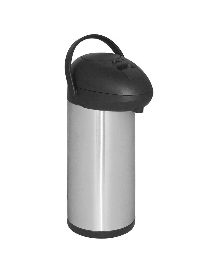 Carafe à pompe - 4 Litres - Inox - Promoline