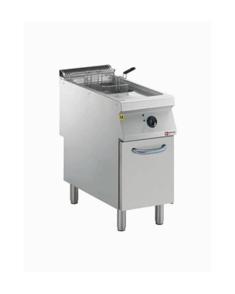 Friteuse - 15 Litres - Electrique - Cuve en Y - Robinet de vidange - Socle - Diamant - E22/F15A4-N