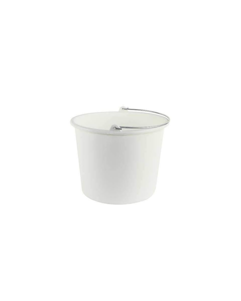 Seau - 12 Litres - Plastique - Blanc - Betra - 651057