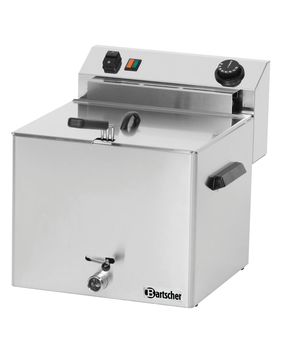 Friteuse - 10 Litres - Robinet de vidange - 400V - Bartscher - 162900