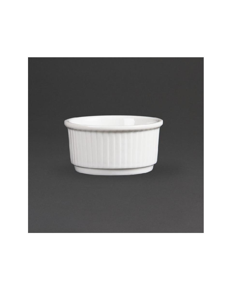 Ramequin - 12,5 CL - 12 pièces - Ø 8,2 x H 4,5 CM - Porcelaine - Olympia - W421