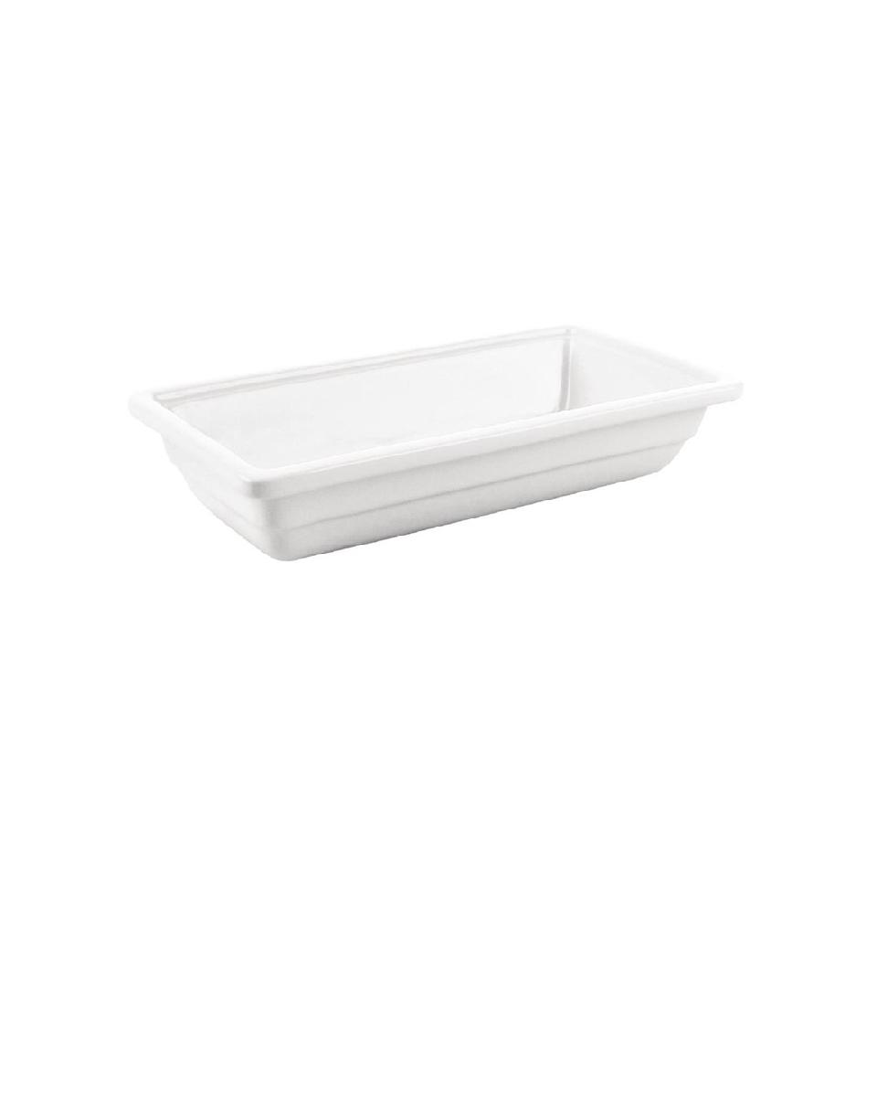 Bac gastronorme - GN 1/3 - Blanc - H 6,5 x 32,5 x 18,5 CM - Porcelaine - Olympia - U810