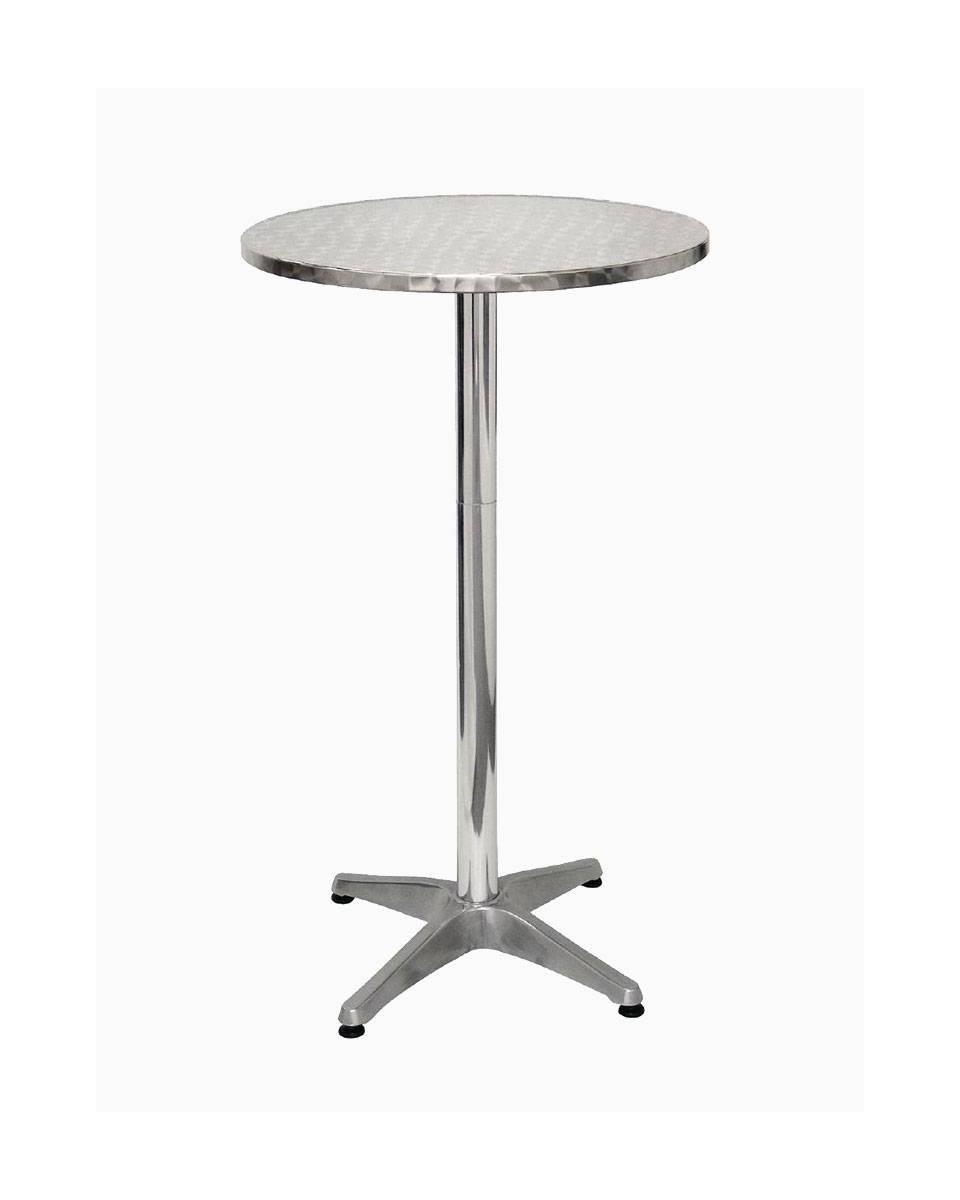 Debout - Ø 60 x H 105 x 60 CM - Inox/Aluminium - Bolero - U502