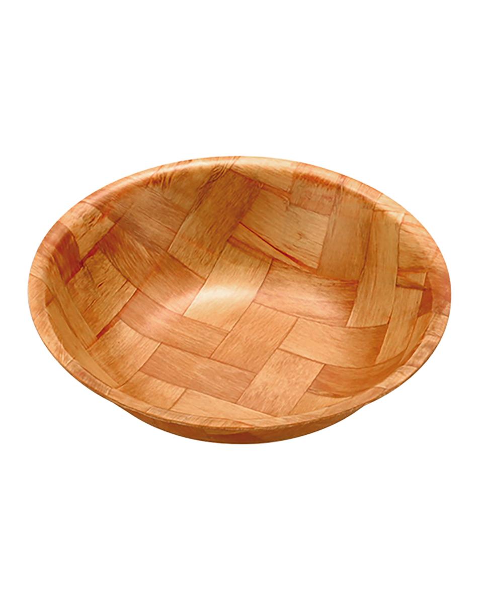 Panier Pita/Pain - H 4 CM - 0,05 KG - Ø15 CM - Bois Tressé - 861060