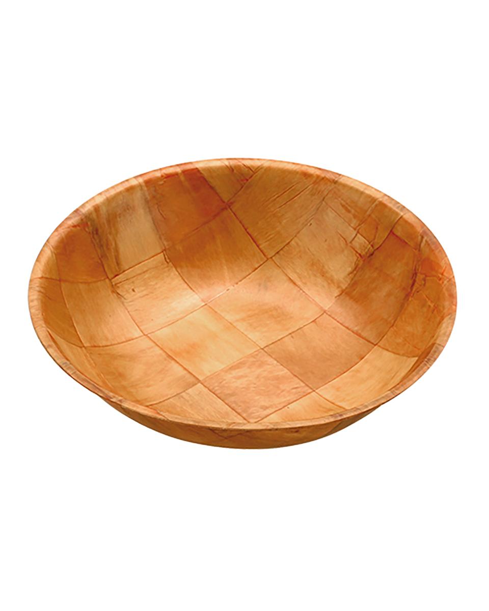 Corbeille à Pita/Pain - H 5 CM - 0,07 KG - Ø20 CM - Bois Tressé - 861061