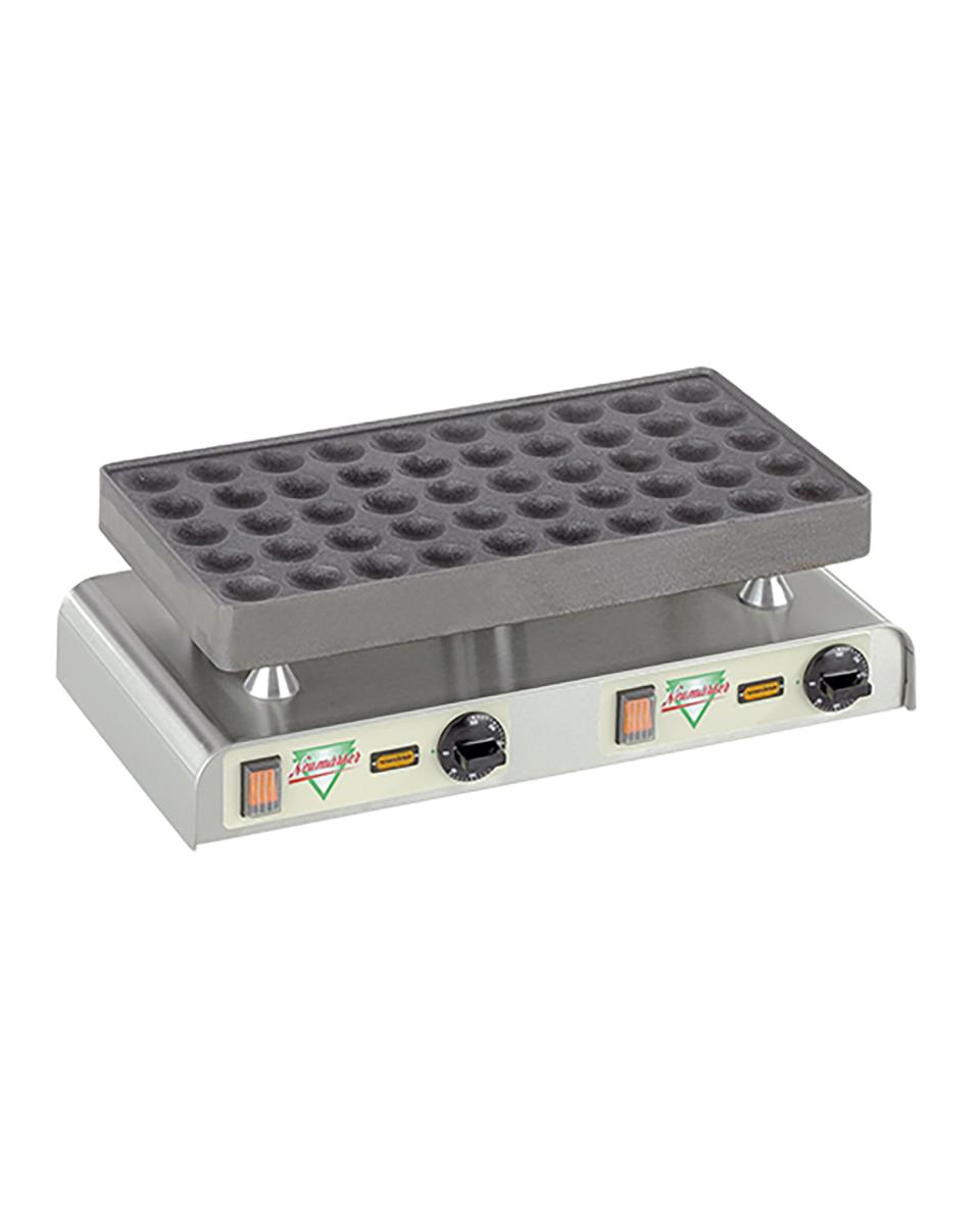 Appareil de cuisson Poffertjes - H 20 x 57 x 33 CM - 24 KG - 220-240 V - 2200 W - +0°C / +300°C - Neumärker - 308021