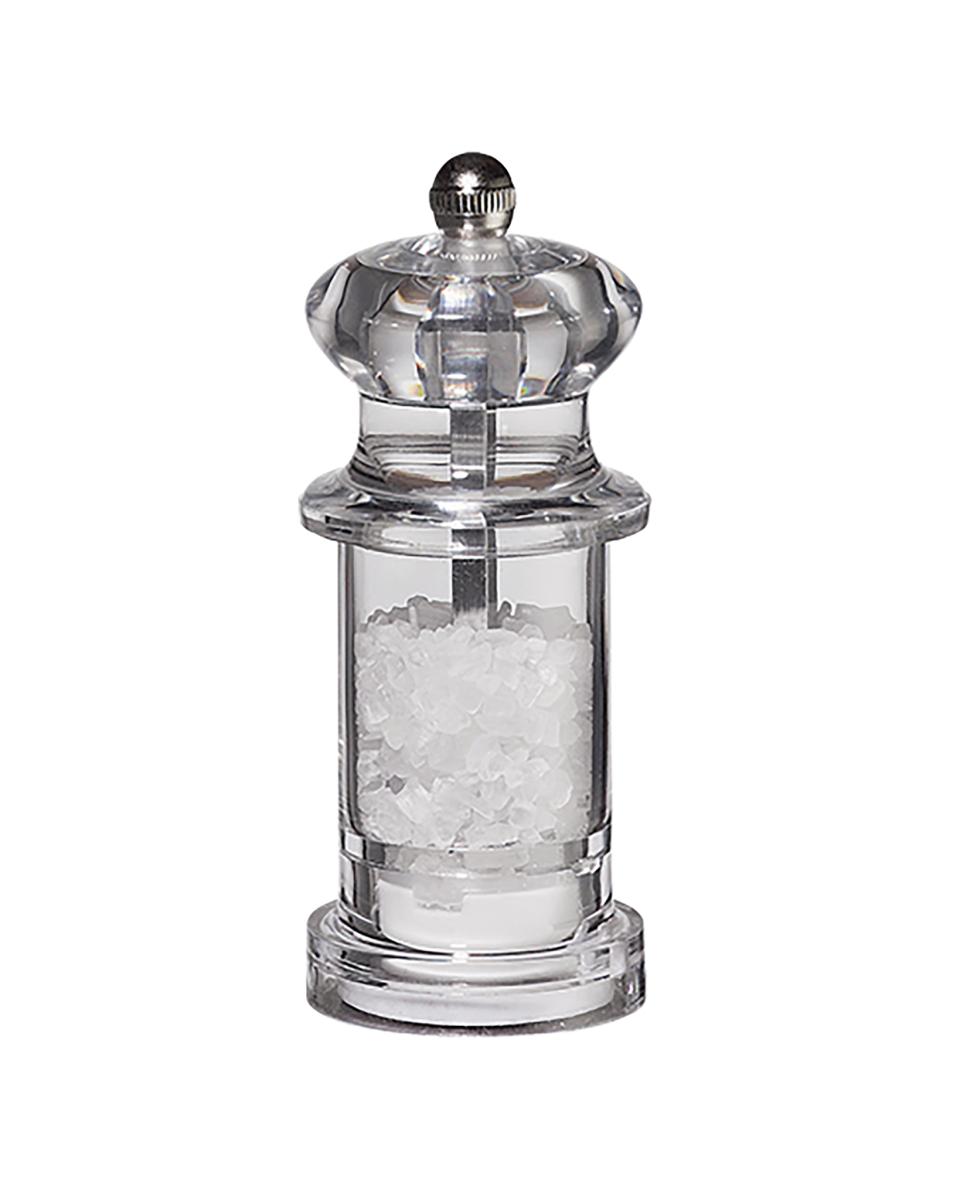 Moulin à sel - H 10,5 CM - 0,09 KG - Acrylique - Transparent - 081016