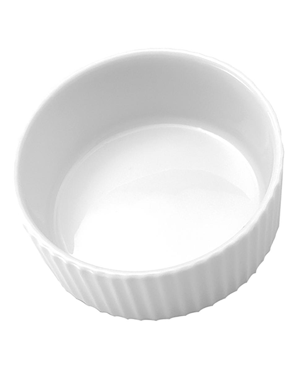 Plat à soufflé - H 2,5 CM - 0,05 KG - Ø6 CM - Porcelaine - Blanc - 0,03 Litre - Revol - 735272