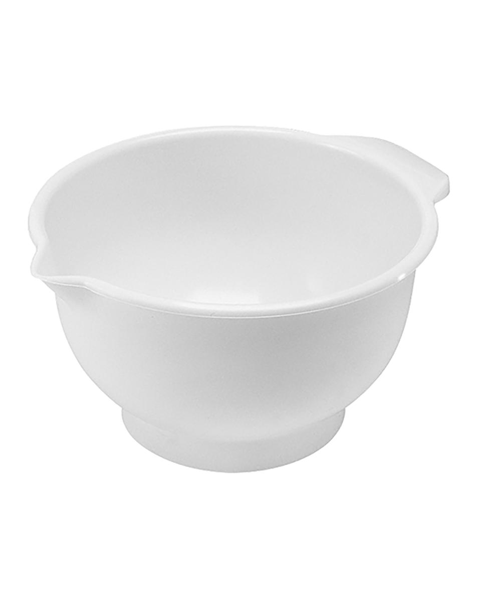 Bol mélangeur - H 14 CM - 0,6 KG - Ø23,5 CM - Polypropylène - Blanc - 4 Litres - 035046