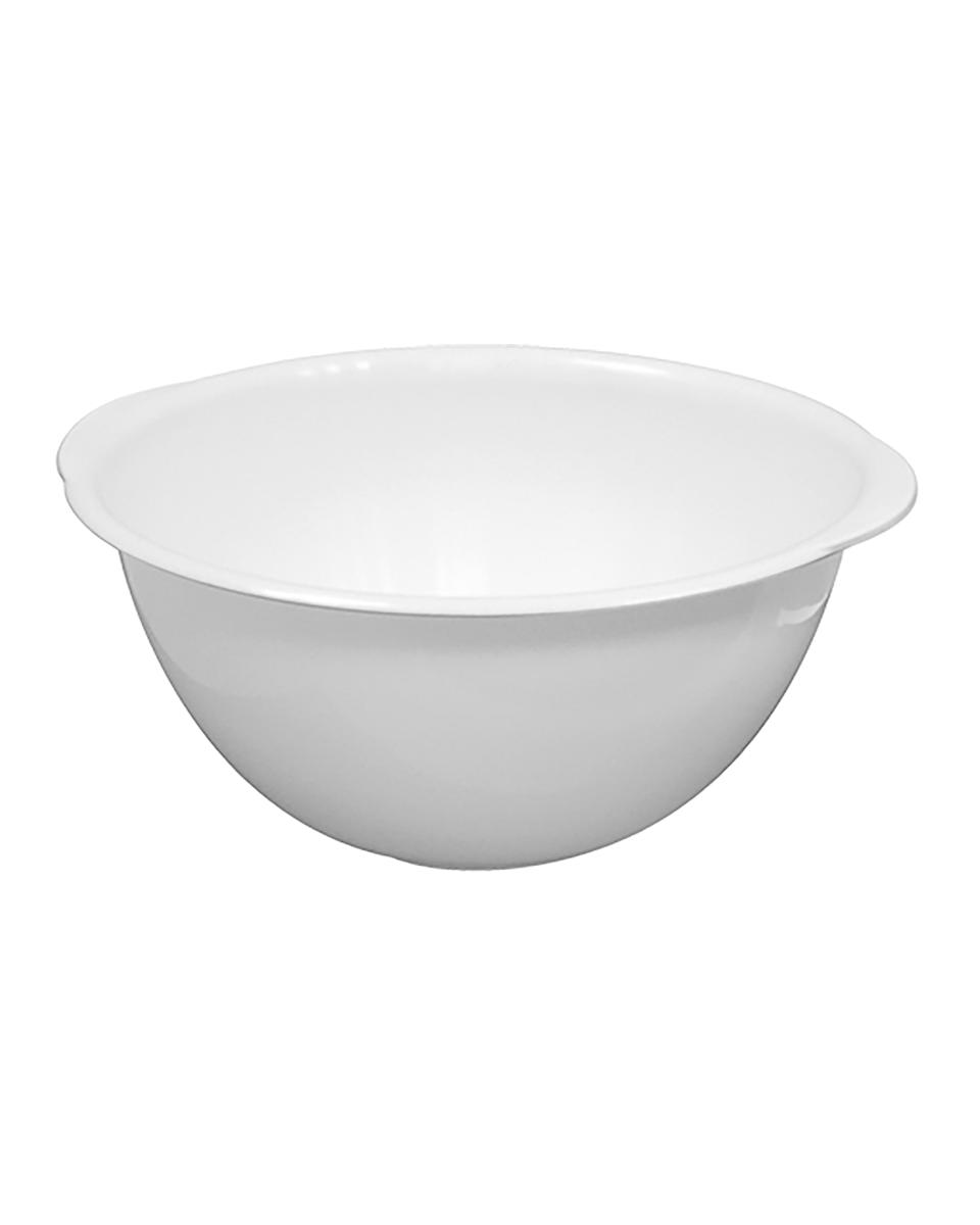 Bol mélangeur - H 18 CM - 0,8 KG - Ø40 CM - Polyéthylène - Blanc - 13 Litres - 035050