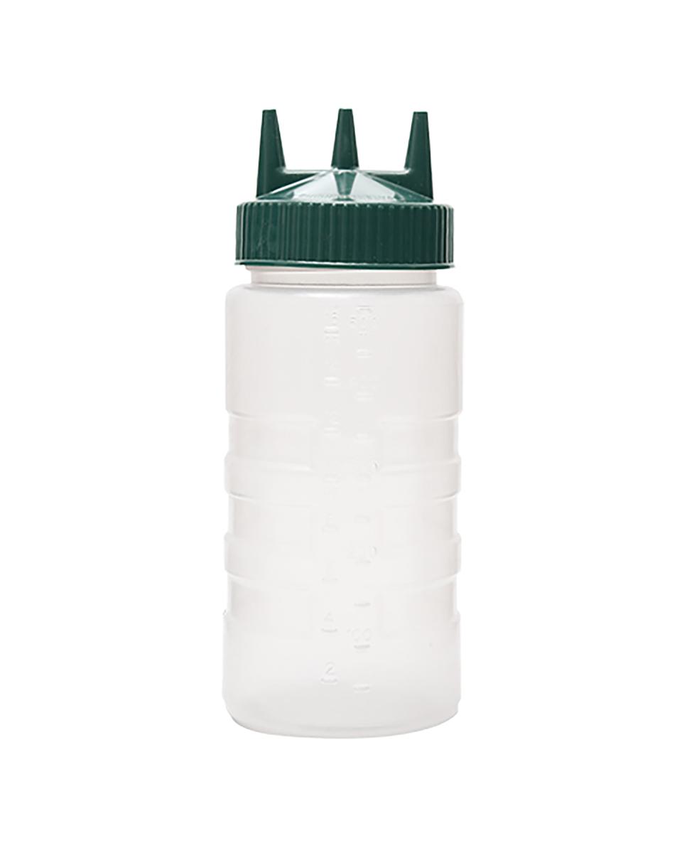 Dose Squeeze Bottle - H 19 CM - 0,045 KG - Ø7,5 CM - Plastique - Vert - 0,5 Litre - 530103