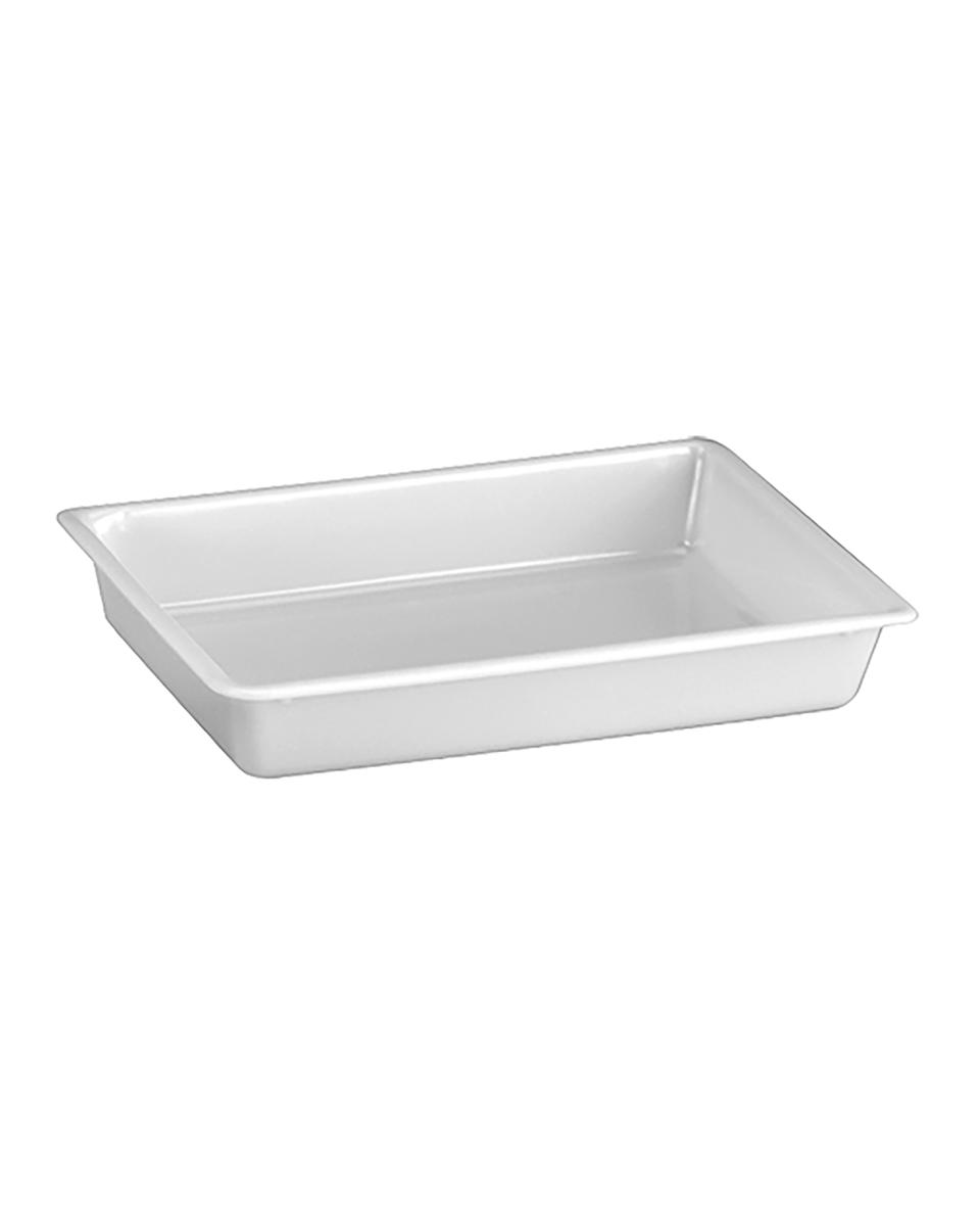 Poubelle à résidus - H 8 x 48 x 33 CM - 0,58 KG - Polypropylène - Blanc - 8 Litre - -40°C / +75°C - Denox - 600013