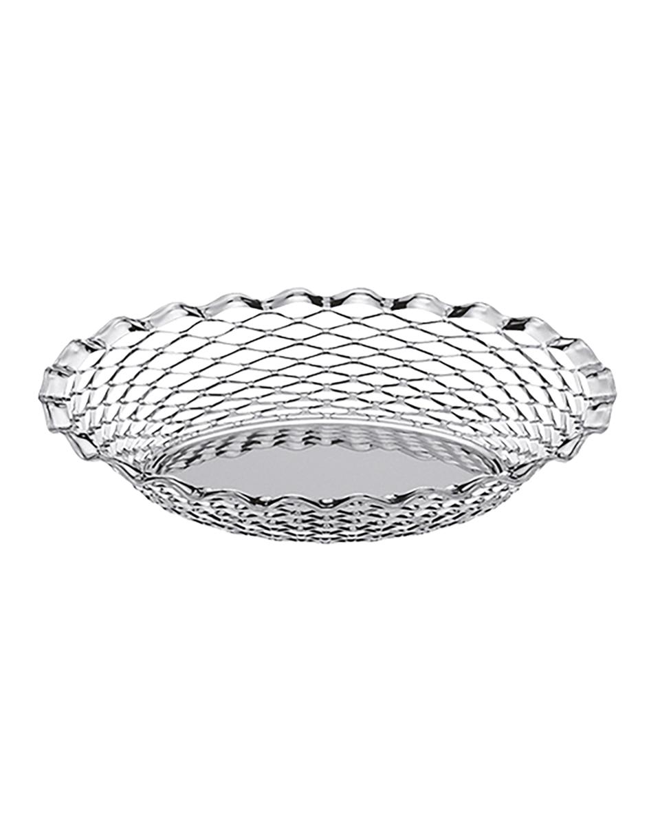 Corbeille à pain - H 4 x 25 x 18 CM - 0,13 KG - Inox - 930035