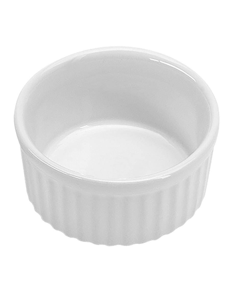 Ramequin - H 4 CM - 0,17 KG - Ø9 CM - Porcelaine - Blanc - 385109