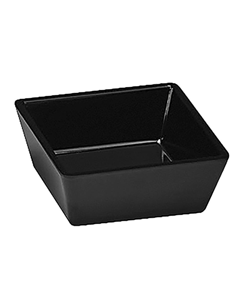 Plat de service - H 3,5 x 9 x 9 CM - 0,001 KG - Mélamine - Noir - 145271