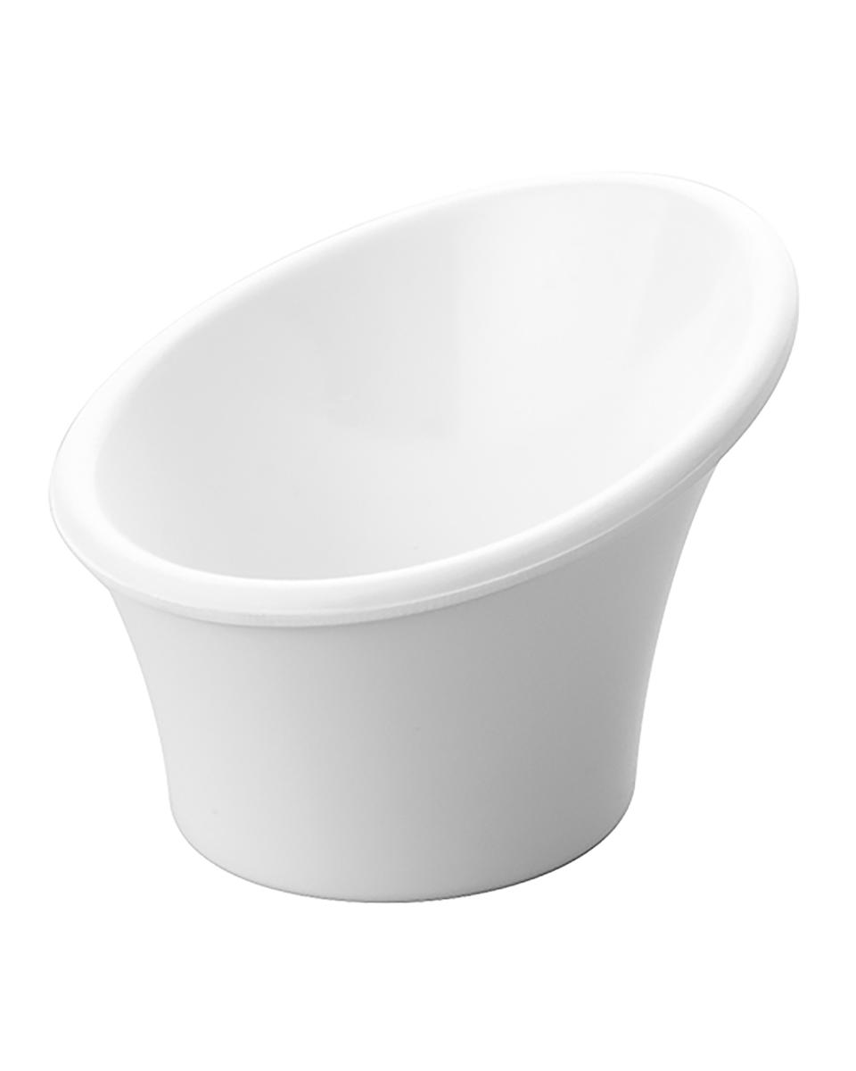 Plat de service - H 6 CM - 0,001 KG - Ø7,5 CM - Mélamine - Blanc - 145280