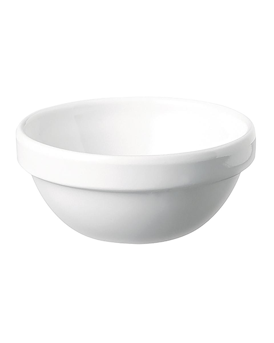 Plat de service - H 3,5 CM - 0,045 KG - Ø7,5 CM - Mélamine - Blanc - 0,05 Litre - 060009