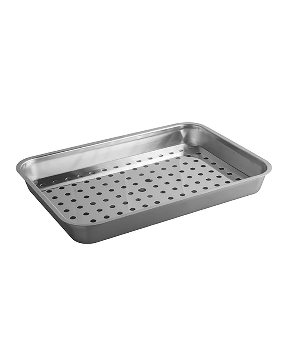 Lèchefrite/égouttoir - H 5,5 x 50 x 35 CM - 2 245 KG - Inox 18/08 - 953603