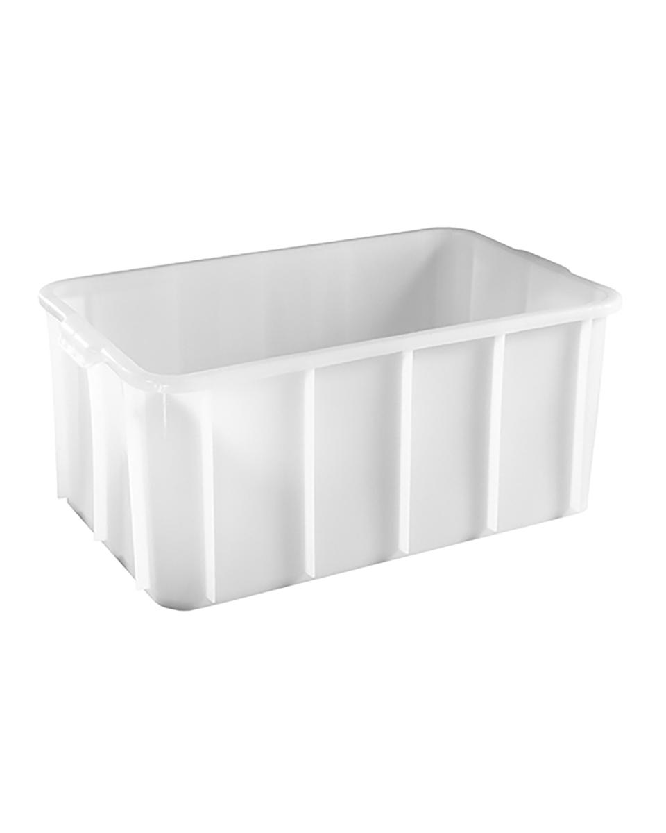 Bac gerbable - H 9,5 x 43 x 32 CM - 1 KG - Polyéthylène - Blanc - 10 Litres - 956010