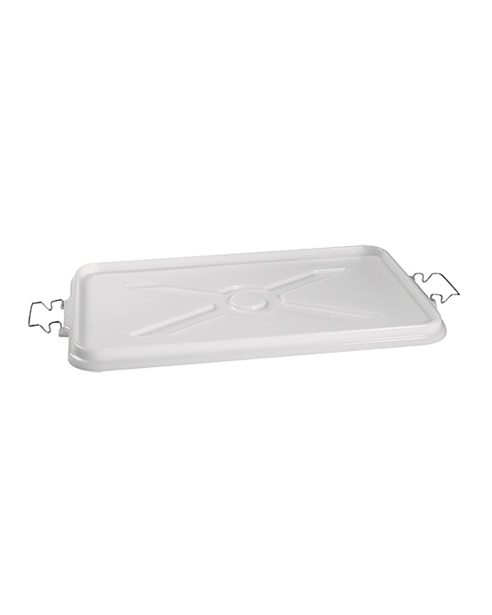 Couvercle Boîte gerbable - 62,5 x 37 CM - 1 KG - Polyéthylène - Blanc - Standard - 956113