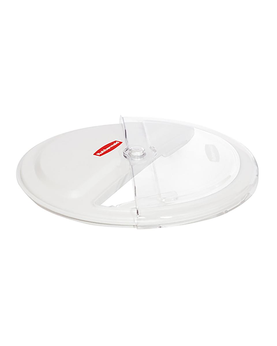 Couvercle Boîte alimentaire - H 9 CM - 2,7 KG - Ø59 CM - Polypropylène - Blanc - Couvercle coulissant - RM2635