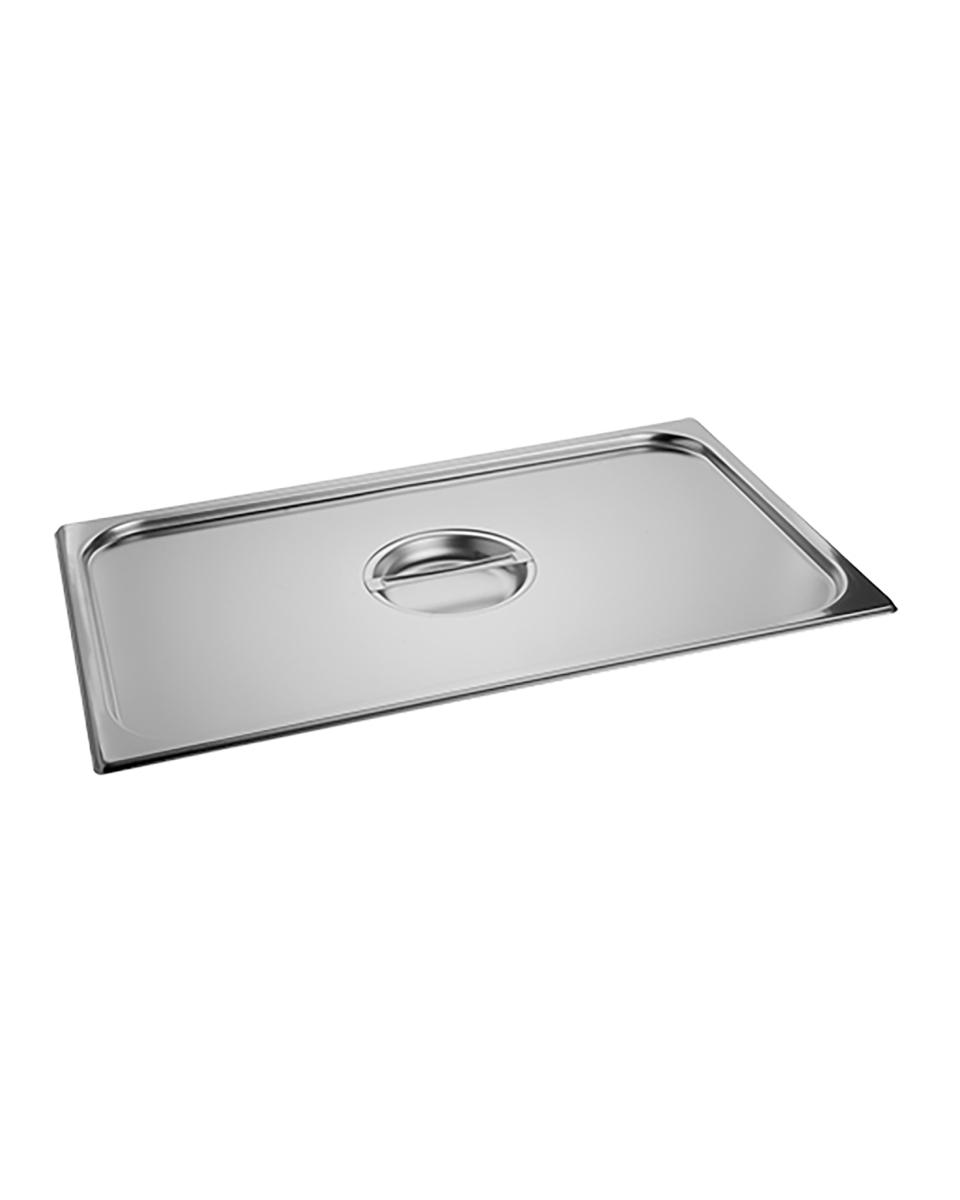 Couvercle Gastronorm - 1/1 GN - 53 x 32,5 CM - Inox - Standard - Caterchef - 953116