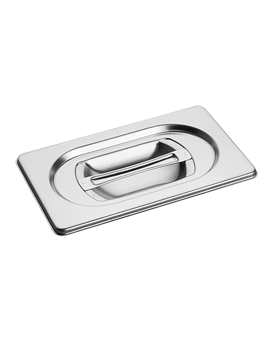 Couvercle Gastronorm - GN 1/9 - 17,6 x 10,8 CM - Inox - Standard - Caterchef - 953196