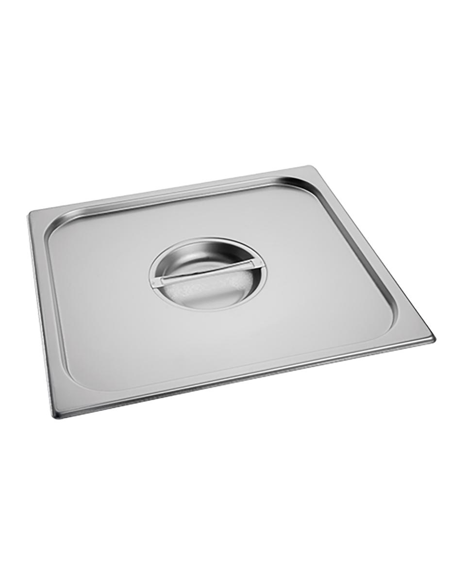 Couvercle Gastronorm - 2/3 GN - 35,4 x 32,5 CM - Inox - Standard - Caterchef - 953236