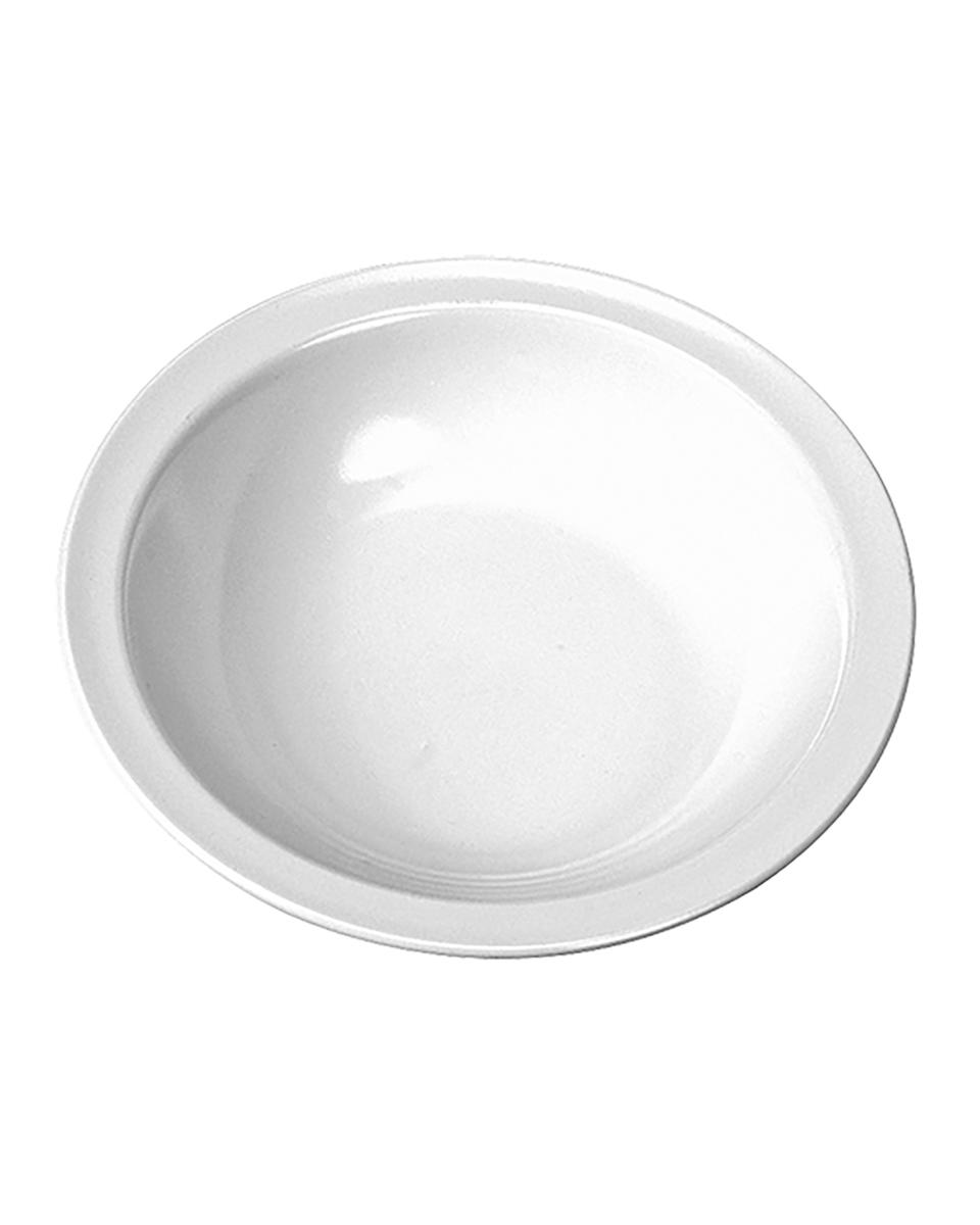 Assiette - 0,175 KG - Ø20,5 CM - Mélamine - Blanc - 0,6 Litre - WACA - 937926