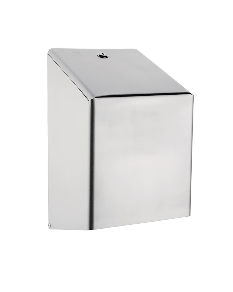 Distributeur essuie-mains - Bleu foncé - H 37 x 21 x 22 CM - Inox - Jantex - GJ030