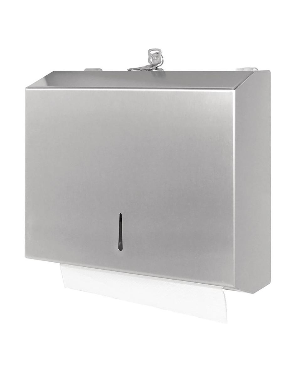 Distributeur de serviettes - H 28,5 x 26 x 11 CM - Inox - Jantex - GJ033