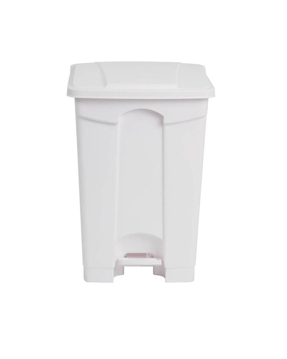 Poubelle - 45 Litres - Blanc - H 60 x 40,5 x 39,5 CM - Polypropylène - Jantex - DC709