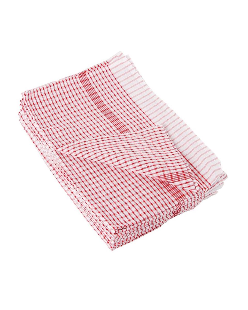 Torchon - 10 pièces - Rouge - 76,2 x 50,8 CM - Coton/Polyester - Vogue - CC595