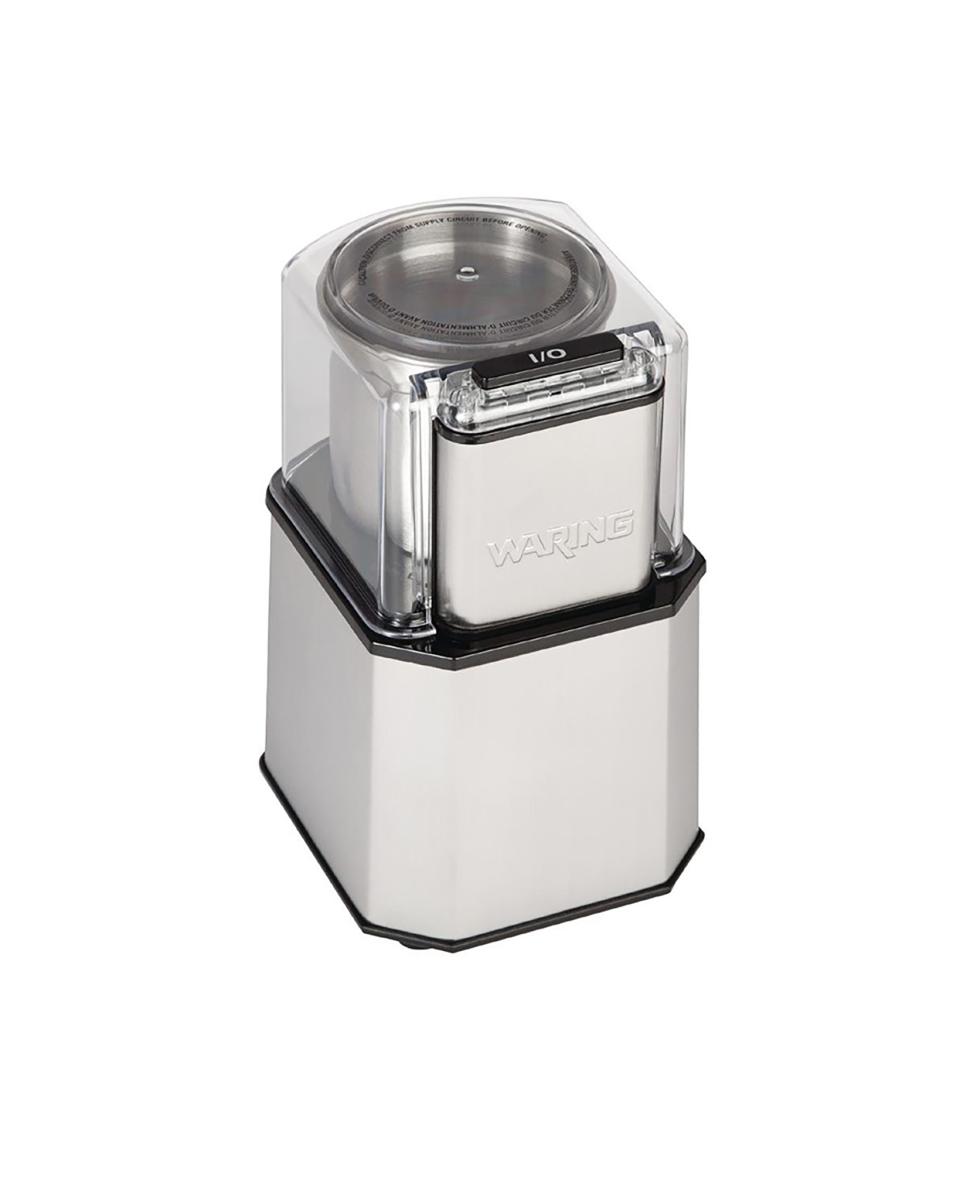 Moulin à épices - 34 CL - H 21,2 x 12,2 x 14,1 CM - 230 V - Inox/Polycarbonate/Caoutchouc - Waring - CD409