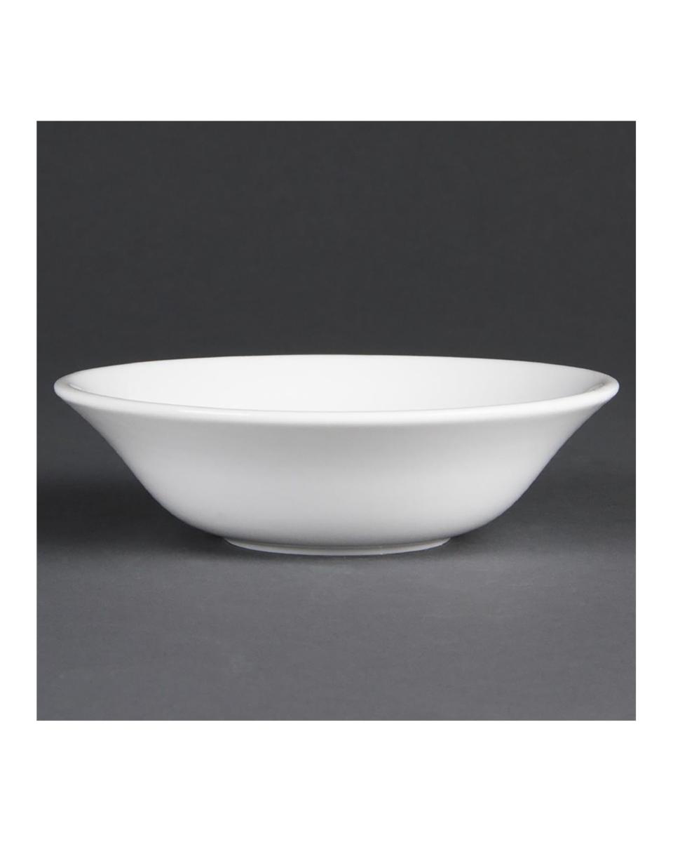 Plat à muesli - 30 CL - 12 pièces - Ø 15 x H 4,35 CM - Porcelaine - Olympia - CB475