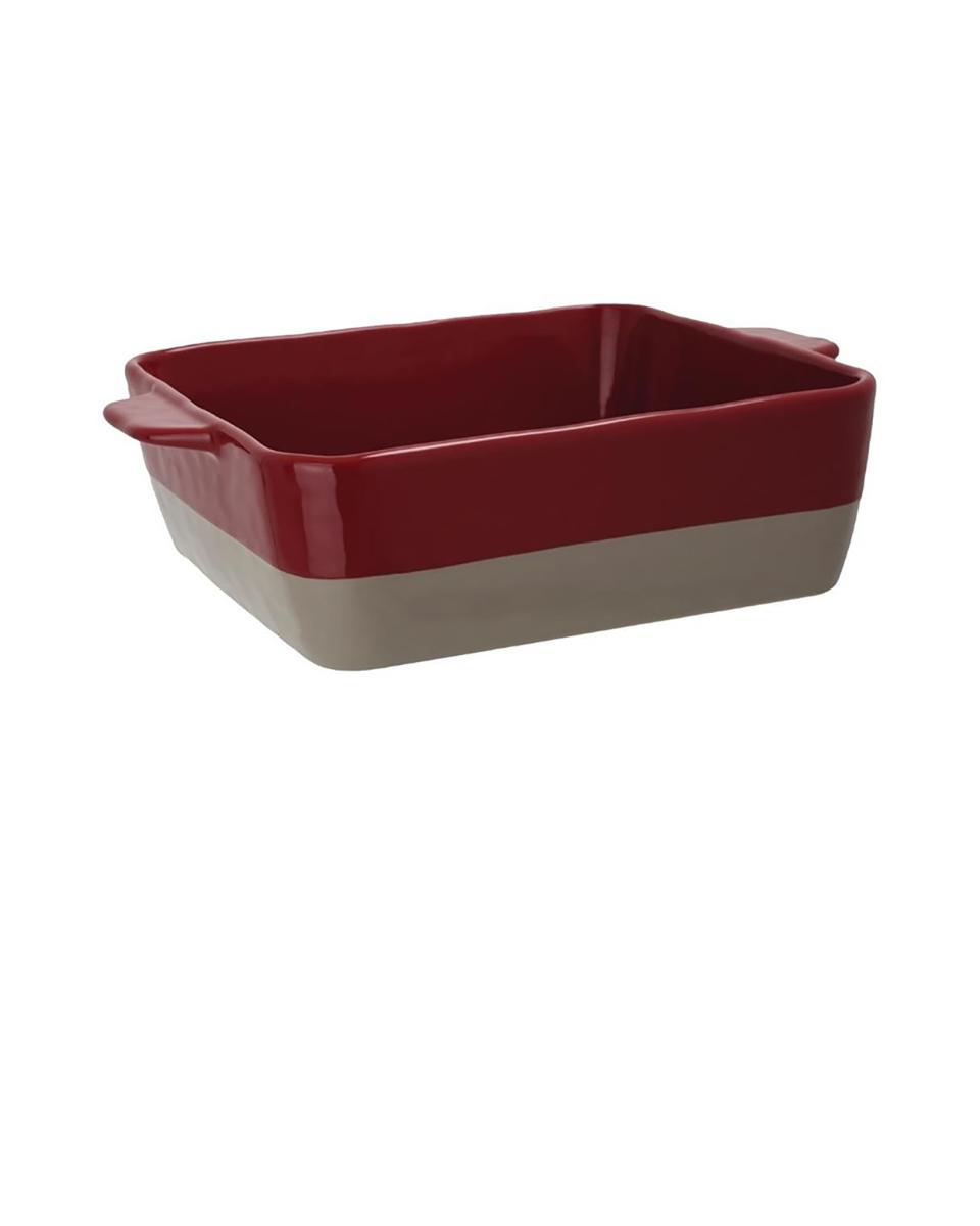 Plat à rôtir - 4,2 Litre - Rouge - H 9 x 32,5 x 26,5 CM - Grès - Olympia - DB527