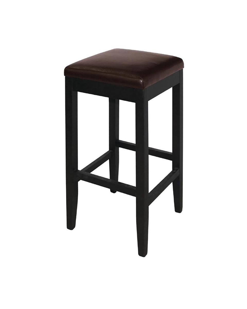 Tabouret de bar - Haut - 2 pièces - Marron - H 76 x 41 x 41 CM - Similicuir/Bois de bouleau - Bolero - GG649