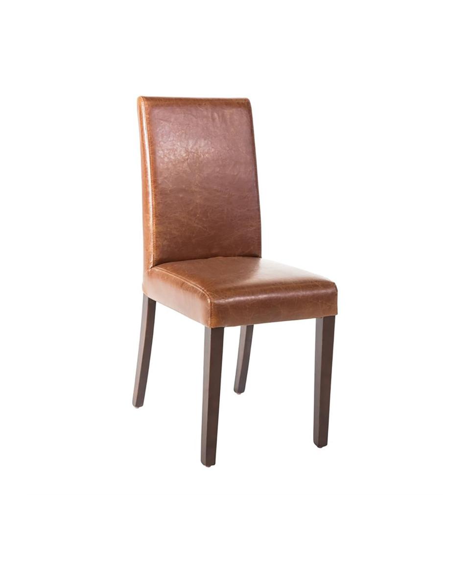 Chaise de restauration - 2 pièces - Marron - H 94 x 40,5 x 50 CM - Bolero - GR368